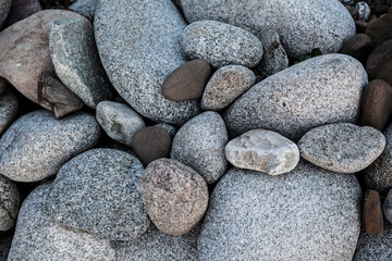 Texture of curving field stones