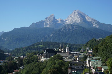 Overlooking Berchtesgaden With The Watzmann