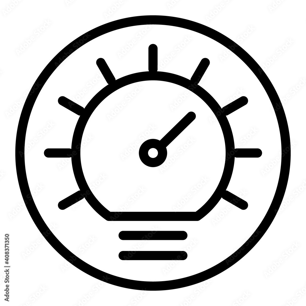 Poster automobile dashboard icon. outline automobile dashboard vector icon for web design isolated on white