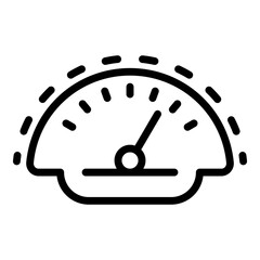 Panel car dashboard icon. Outline panel car dashboard vector icon for web design isolated on white background