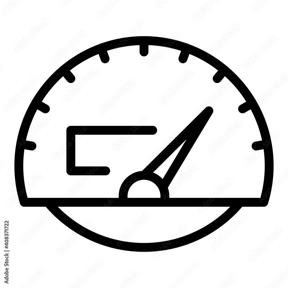 Poster linear car dashboard icon. outline linear car dashboard vector icon for web design isolated on white