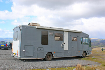 Obraz premium Motorhome in the Black Mountains, Wales 