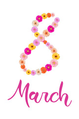 Holiday card to 8 march womens day