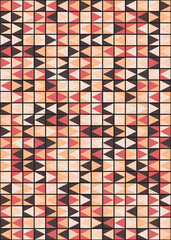 Fototapeta premium Abstract Geometric Pattern generative computational art illustration