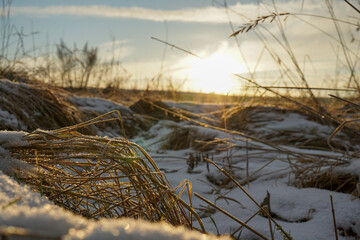 Schnee im perfektem licht 