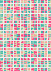 Abstract Geometric Pattern generative computational art illustration