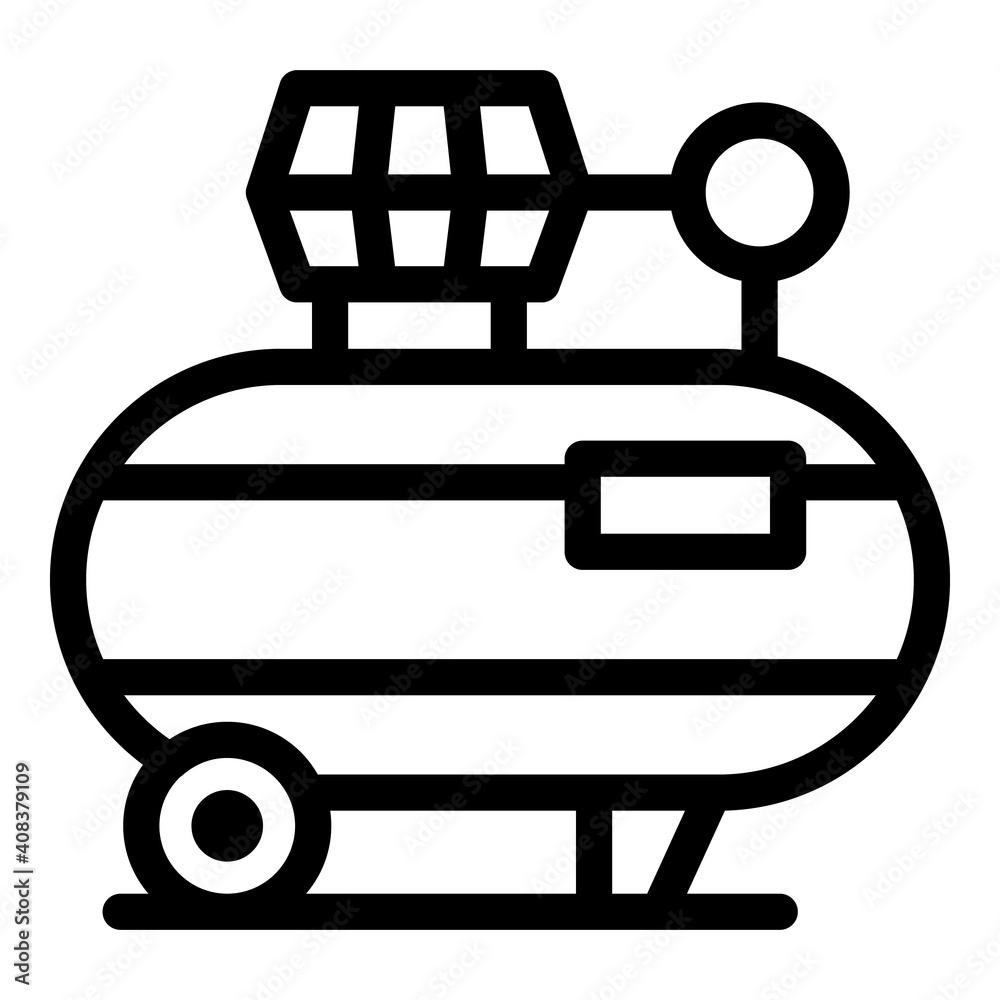 Aufkleber compressor tool icon. outline compressor tool vector icon for web design isolated on white backgroun
