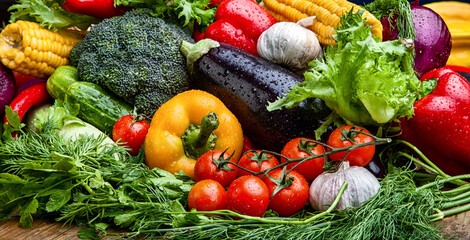 Assorted fresh vegetables