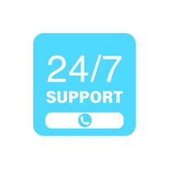 phone support icon. hotline call center icon