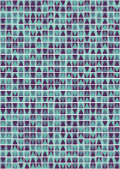 Abstract Geometric Pattern generative computational art illustration