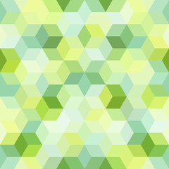 Hexagon grid seamless vector background.