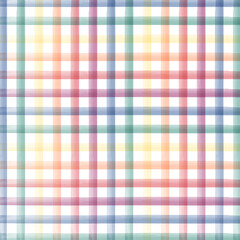Colorful watercolor gingham pattern