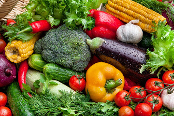 Assorted fresh vegetables