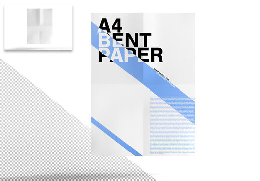 Mockup of a Sheet of Paper