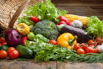 Assorted fresh vegetables