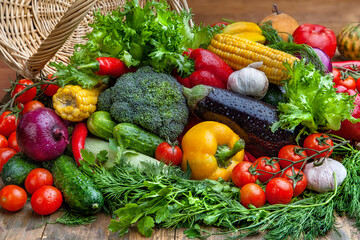 Assorted fresh vegetables