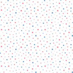The stars seamless background. A cute colored pattern.