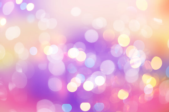 Abstract Purple Festive Bokeh Background