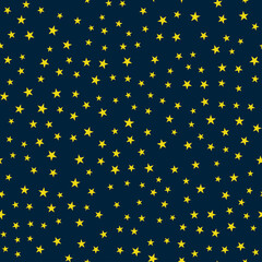 Seamless pattern with stars. Vector Illustration