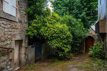 Fototapeta na wymiar old stone house france village 