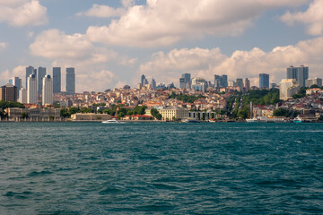 Fototapeta premium general view from the Bosphorus, Istanbul