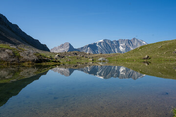 Fototapeta na wymiar Le Lac des Moutons, Parc national de la Vanoise, Savoie, France
