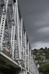 Le viaduc d'Eauplet pour le ferroviaires à Rouen en Normandie.