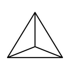 geometric shape, icon of prism