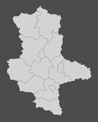 Saxony-Anhalt districts map