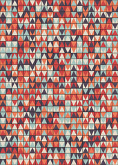 Fototapeta premium Abstract Geometric Pattern generative computational art illustration