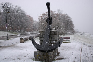 Anchor on the Philadelphia Boulevard in Torun, Poland.  © Krzysztof Furmaga