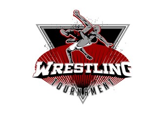 WRESTLING CHAMPIONS LOGO SPORT