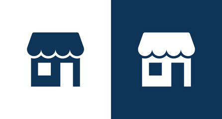 Shop building icon illustration isolated vector sign symbol