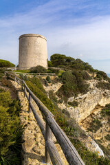 the Tajo Tower on the Cliffs of Barbate in Andalusia