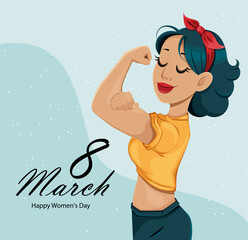 International women's day greeting card