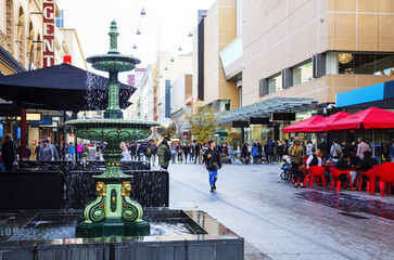 Fountain in Rundle Mall