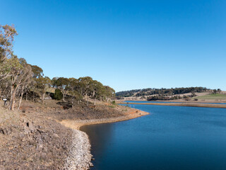 Low water level in a regional water supply dam