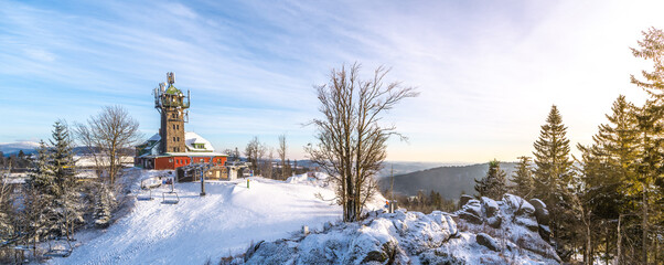 Tanvaldsky Spicak in winter