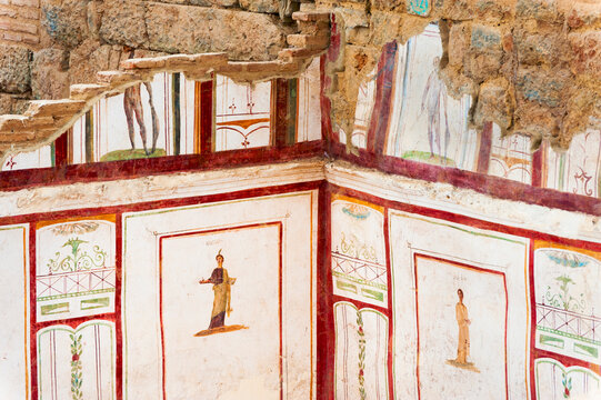 Turkey, Ephesus, Private house murals