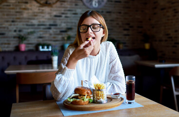 Breakfast in a cafe. Food, lifestyle concept