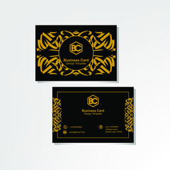 Fototapeta na wymiar Luxurious Business Card Template