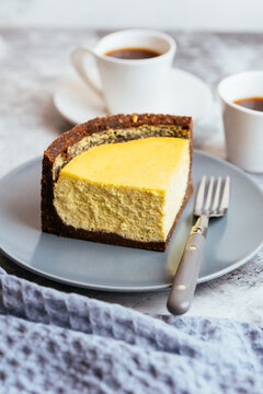 A variety of sweet homemade desserts on a light marble backgroun