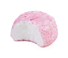 Crunchy pink  coconut ball candy