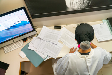 Patient reports results of work