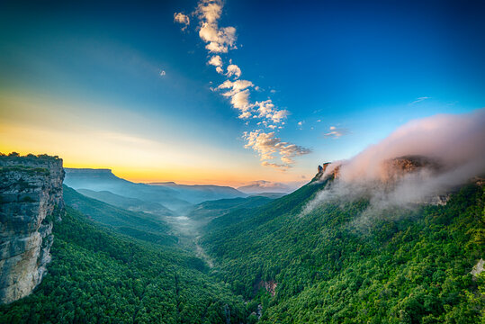 Valley near city of Rupit