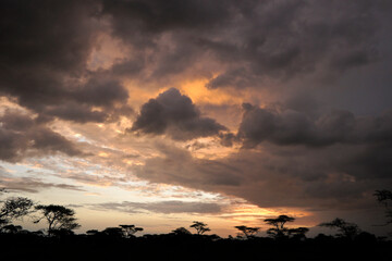 Sunrise under stormy skies, Ngorongoro Conservation Area, Tanzania