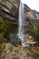 The beautiful Gocta Falls in the cloud forest of Chachapoyas, Amazonas, Peru