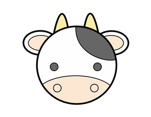 牛の顔2(色)