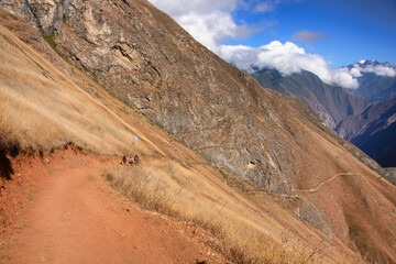 Stunning landscape at the Apurimac Canyon on the Choquequirao trek, the 