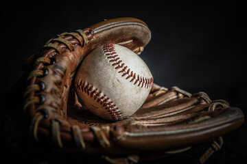 baseball and glove